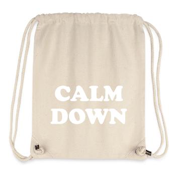 Calm Down Graphic - Stanley/Stella Recycled Gym Bag - natural - Front