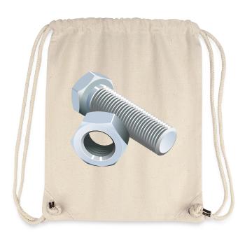 Schraube - Stanley/Stella recycelter Gym Bag - Naturweiß - Vorne