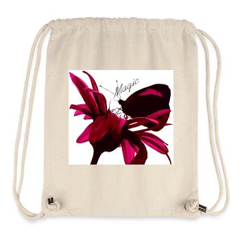 Magic butterfly red - Stanley/Stella Recycled Gym Bag - natural - Front