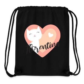 Florentina Surname First Name Kitten - Stanley/Stella Recycled Gym Bag - black - Front