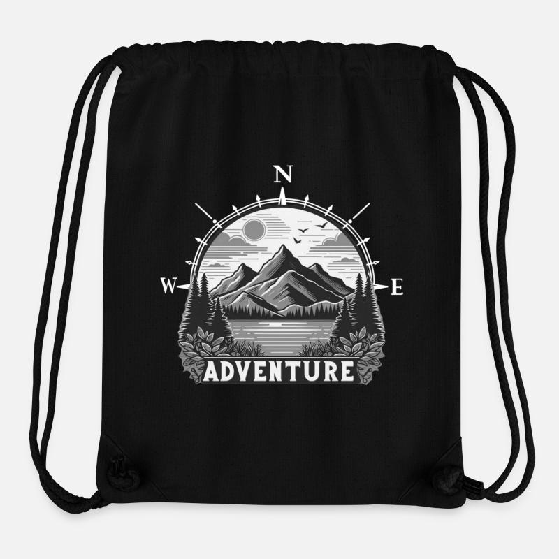 Adventure - Stanley/Stella recycelter Gym Bag - Schwarz