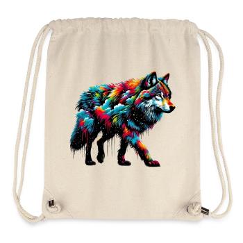 Wolf - Stanley/Stella recycelter Gym Bag - Naturweiß - Vorne