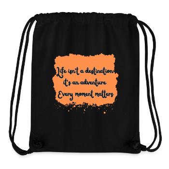 Live fully - Stanley/Stella Recycled Gym Bag - black - Front