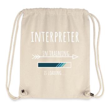 Interpreter in Ausbildung Geschenk Dolmetscher - Stanley/Stella recycelter Gym Bag - Naturweiß - Vorne
