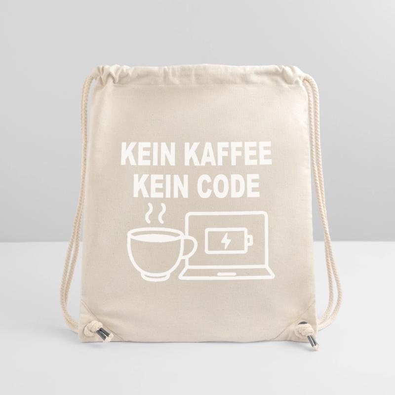 Kein Kaffee Kein Code - Conception de programmeur amusant Sac à cordon recyclé Stanley/Stella