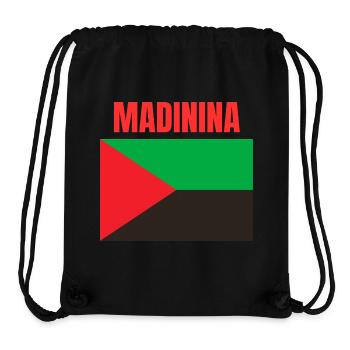 T-shirt Madinina drapeau Martinique - Sac à cordon recyclé Stanley/Stella - noir - Devant