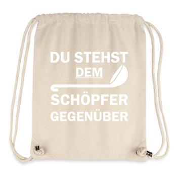 Du stehst dem Schöpfer Gegenüber - Stanley/Stella recycelter Gym Bag - Naturweiß - Vorne