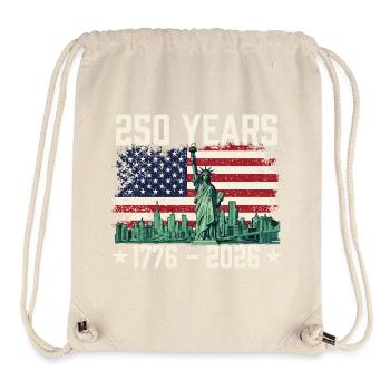 250 Jahre Amerika 1776 bis 2026 Patriotische USA - Stanley/Stella recycelter Gym Bag - Naturweiß - Vorne