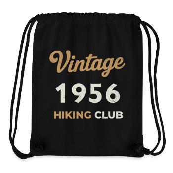 Vintage 1956 – Sailing Club Retro Geburtsjahr - Stanley/Stella recycelter Gym Bag - Schwarz - Vorne