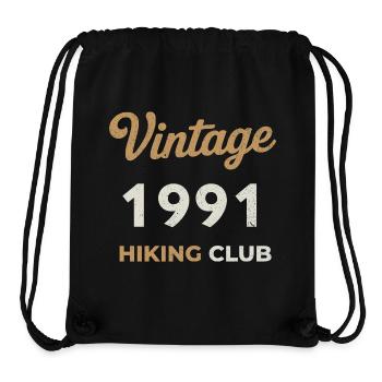 Vintage 1991 – Sailing Club Retro Year of Birth - Stanley/Stella Recycled Gym Bag - black - Front