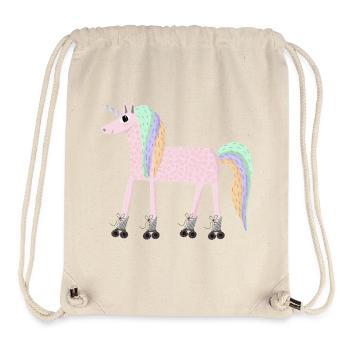 Unicorn_rollerSKate - Stanley/Stella recycelter Gym Bag - Naturweiß - Vorne