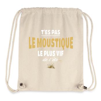 T’es pas le moustique le plus vif de l’été - Sac à cordon recyclé Stanley/Stella - blanc naturel - Devant