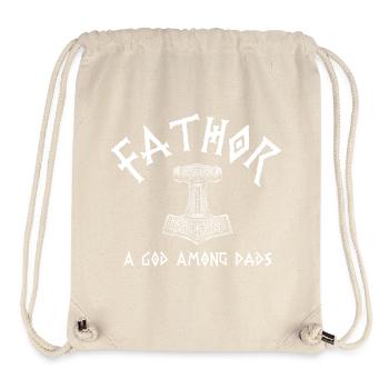 Fathor Dieu parmi les pères Humour viking - Sac à cordon recyclé Stanley/Stella - blanc naturel - Devant
