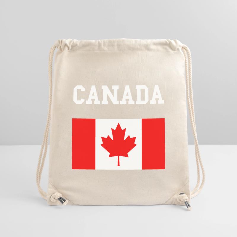 Feuille d’érable Drapeau du Canada Sac à cordon recyclé Stanley/Stella