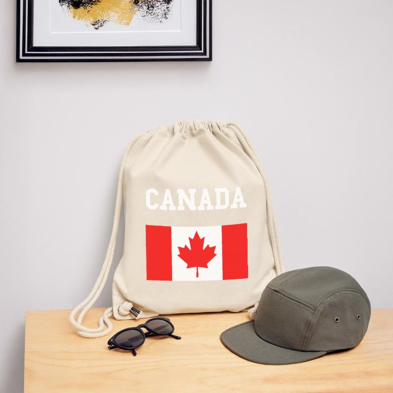 Feuille d’érable Drapeau du Canada Sac à cordon recyclé Stanley/Stella