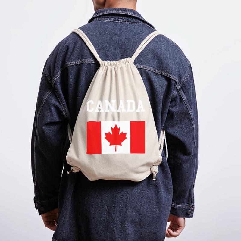 Maple Leaf Canada Flag Stanley/Stella Recycled Gym Bag
