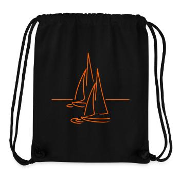 Don de voilier - Sac à cordon recyclé Stanley/Stella - noir - Devant