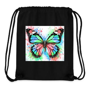butterfly - Stanley/Stella Recycled Gym Bag - black - Front