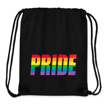 Rainbow Pride Graphic - Stanley/Stella Recycled Gym Bag - black - Front