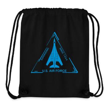 B1-B Lancer - Stanley/Stella recycelter Gym Bag - Schwarz - Vorne