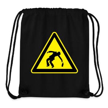 Caution Drunk - Stanley/Stella Recycled Gym Bag - black - Front
