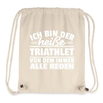 Heißer Triathlet - Stanley/Stella recycelter Gym Bag - Naturweiß - Vorne