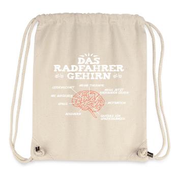 Fahrradfahrer Gehirn Rad Fahrrad Mtb Mountainbike - Stanley/Stella recycelter Gym Bag - Naturweiß - Vorne