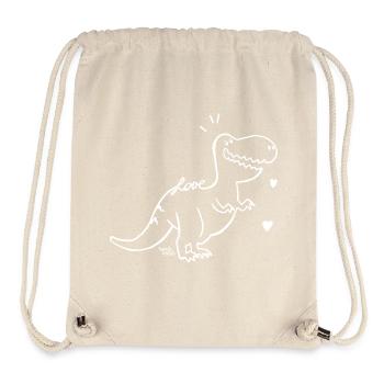 Dinosaure - bébé T-Rex - Sac à cordon recyclé Stanley/Stella - blanc naturel - Devant