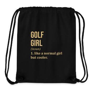 Golf - Sac à cordon recyclé Stanley/Stella - noir - Devant