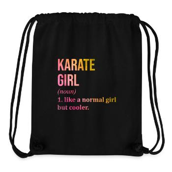 Karate - Stanley/Stella recycelter Gym Bag - Schwarz - Vorne