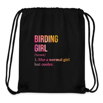 Birder - Sac à cordon recyclé Stanley/Stella - noir - Devant