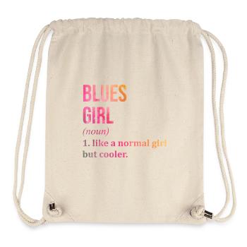 Blues - Stanley/Stella recycelter Gym Bag - Naturweiß - Vorne