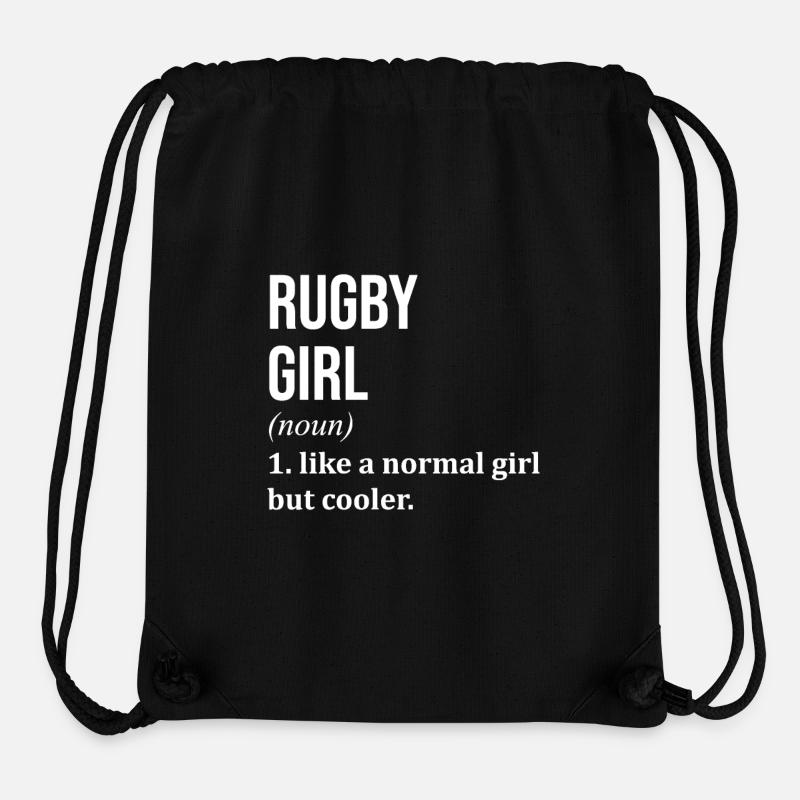 Rugby - Stanley/Stella recycelter Gym Bag - Schwarz