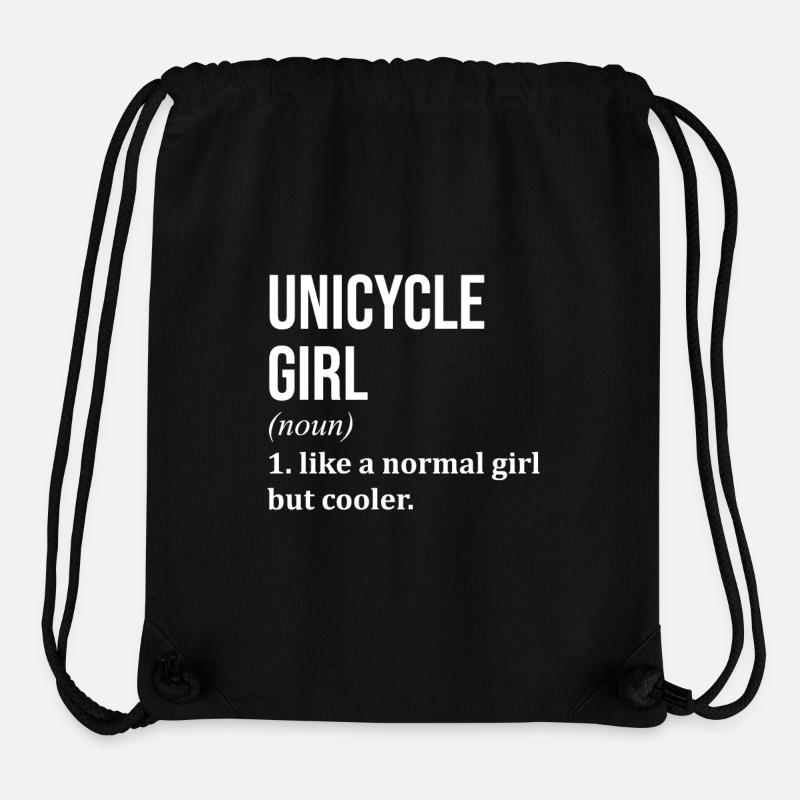 monocycle - Sac à cordon recyclé Stanley/Stella - noir