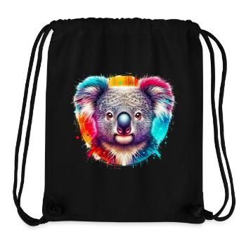 Koala - Stanley/Stella recycelter Gym Bag - Schwarz - Vorne