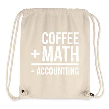 café math comptabilité - Sac à cordon recyclé Stanley/Stella - blanc naturel - Devant