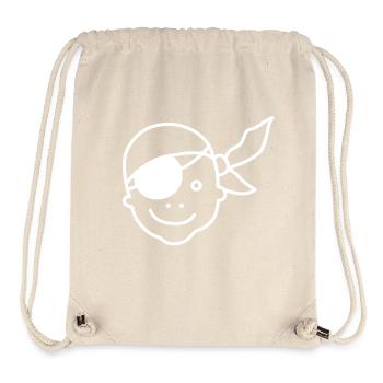 Pirate Eye Patch Flap Pirate Kids Godchild - Stanley/Stella Recycled Gym Bag - natural - Front