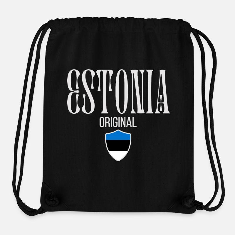 Estne, geboren in Estland - Stanley/Stella recycelter Gym Bag - Schwarz