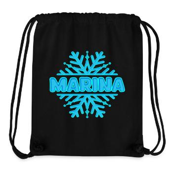 Marina - Stanley/Stella recycelter Gym Bag - Schwarz - Vorne