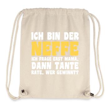 Familienmotiv Neffe - Stanley/Stella recycelter Gym Bag - Naturweiß - Vorne