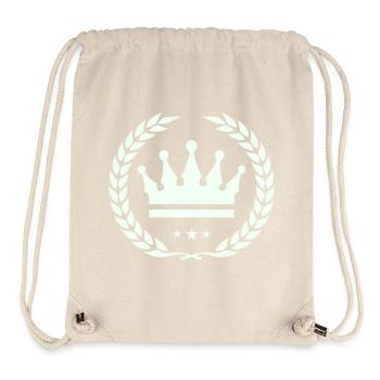 Crown Foliage Emblem Design - Stanley/Stella Recycled Gym Bag - natural - Front