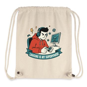 Lagging is my superpower - Stanley/Stella Recycled Gym Bag - natural - Front