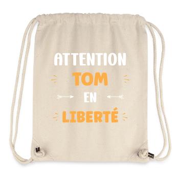 Tom - Sac à cordon recyclé Stanley/Stella - blanc naturel - Devant