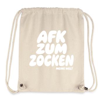 AFK Zum Zocken – Meine Welt - Sac à cordon recyclé Stanley/Stella - blanc naturel - Devant