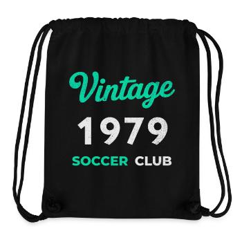 Vintage 1979 – Soccer Club Retro Geburtsjahr - Stanley/Stella recycelter Gym Bag - Schwarz - Vorne