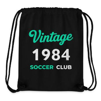 Vintage 1984 – Soccer Club Retro Geburtsjahr - Stanley/Stella recycelter Gym Bag - Schwarz - Vorne