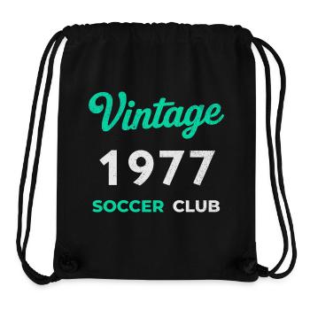 Vintage 1977 – Soccer Club Retro Geburtsjahr - Stanley/Stella recycelter Gym Bag - Schwarz - Vorne