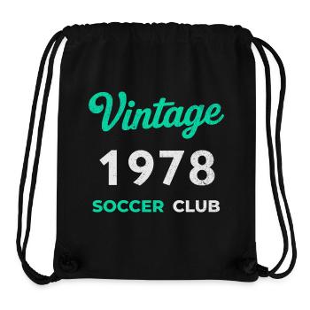 Vintage 1978 – Soccer Club Retro Geburtsjahr - Stanley/Stella recycelter Gym Bag - Schwarz - Vorne