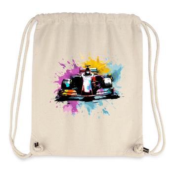 Colorful Splash Art Rush Race Car Driver Racing - Stanley/Stella Recycled Gym Bag - natural - Front