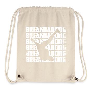 Lustiger Breakdancer - Stanley/Stella recycelter Gym Bag - Naturweiß - Vorne